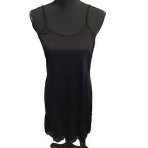 Black Slip Large L Lace Trim Women's Eikosi EUC